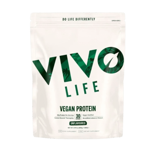 Veganske fermentirane beljakovine v prahu, brez okusa | Vivo life | prašek (30 odmerkov po 32 g)