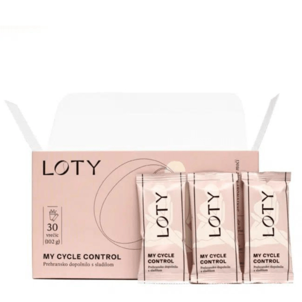 My Cycle Control z okusom maline | Loty | prah (30 vrečic po 2050 mg mešanice inositolov, 200 mg magnezija, 200 µg folata in 400 IE vitamina D)